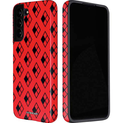 DC Comics Harley Quinn Logo Pattern Galaxy S22 Pro Case