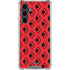 DC Comics Harley Quinn Logo Pattern Galaxy S23 FE Clear Case