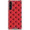 DC Comics Harley Quinn Logo Pattern Galaxy S23 Plus Clear Case