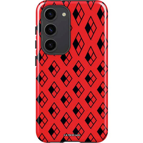 DC Comics Harley Quinn Logo Pattern Galaxy S23 Pro Case