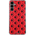 DC Comics Harley Quinn Logo Pattern Galaxy S24 Plus Clear Case