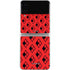 DC Comics Harley Quinn Logo Pattern Galaxy Z Flip4 5G Skin