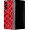 DC Comics Harley Quinn Logo Pattern Galaxy Z Fold4 5G Skin
