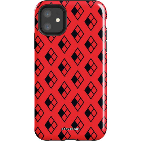 DC Comics Harley Quinn Logo Pattern iPhone 11 Impact Case