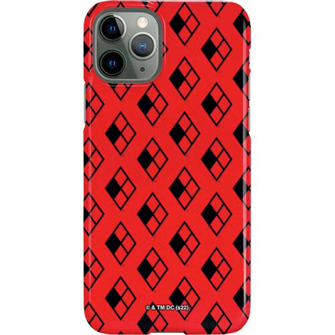 DC Comics Harley Quinn Logo Pattern iPhone 11 Pro Lite Case