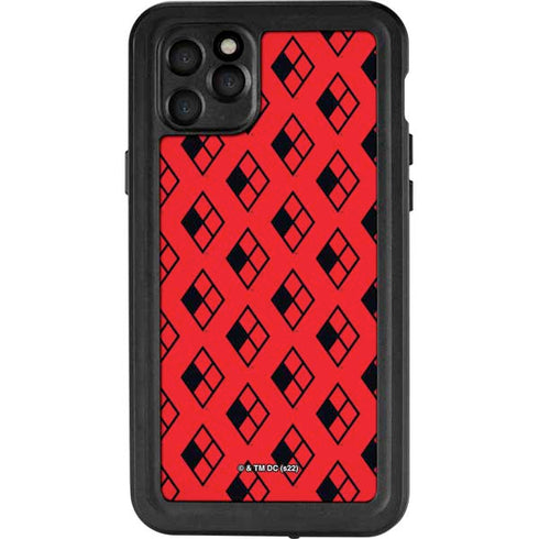 DC Comics Harley Quinn Logo Pattern iPhone 11 Pro Max Waterproof Case