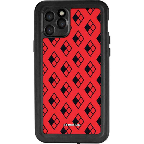 DC Comics Harley Quinn Logo Pattern iPhone 11 Pro Waterproof Case