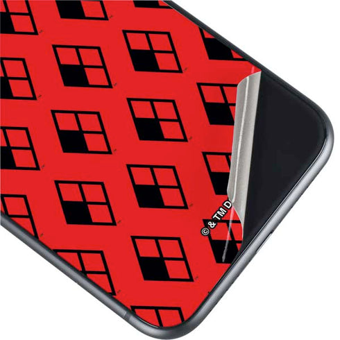 DC Comics Harley Quinn Logo Pattern iPhone 11 Skin