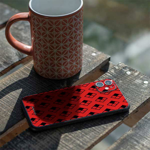 DC Comics Harley Quinn Logo Pattern iPhone 11 Skin