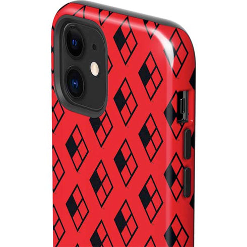 DC Comics Harley Quinn Logo Pattern iPhone 12 Impact Case