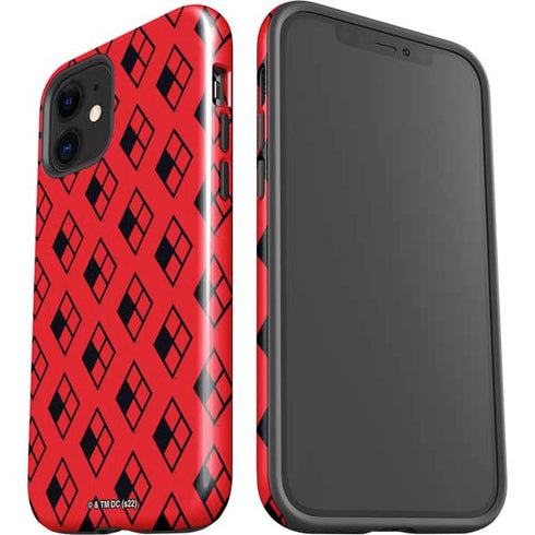 DC Comics Harley Quinn Logo Pattern iPhone 12 Impact Case