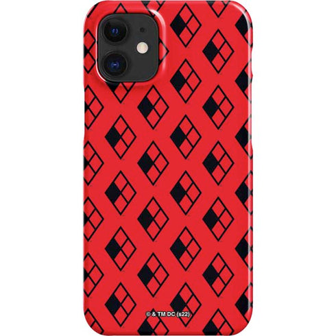 DC Comics Harley Quinn Logo Pattern iPhone 12 Mini Lite Case