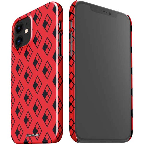 DC Comics Harley Quinn Logo Pattern iPhone 12 Mini Lite Case