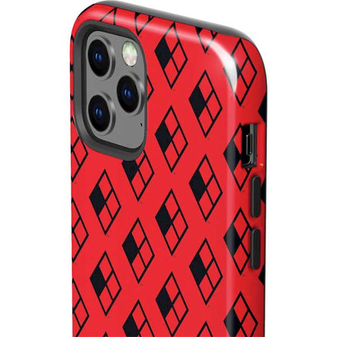 DC Comics Harley Quinn Logo Pattern iPhone 12 Pro Impact Case