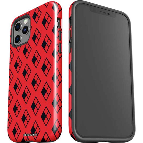 DC Comics Harley Quinn Logo Pattern iPhone 12 Pro Impact Case