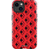 DC Comics Harley Quinn Logo Pattern iPhone 14 Plus Impact Case