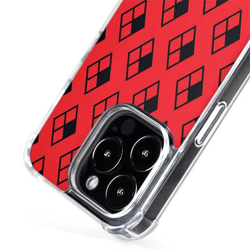 DC Comics Harley Quinn Logo Pattern iPhone 14 Pro Max MagSafe Case