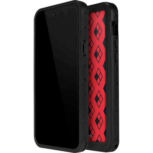 DC Comics Harley Quinn Logo Pattern iPhone 14 Pro Max Waterproof Case