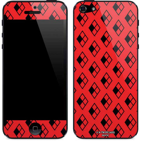 DC Comics Harley Quinn Logo Pattern iPhone 5/5s/5SE Skin