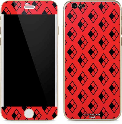 DC Comics Harley Quinn Logo Pattern iPhone 6/6s Skin