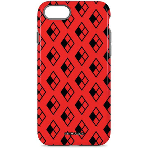 DC Comics Harley Quinn Logo Pattern iPhone 8 Pro Case