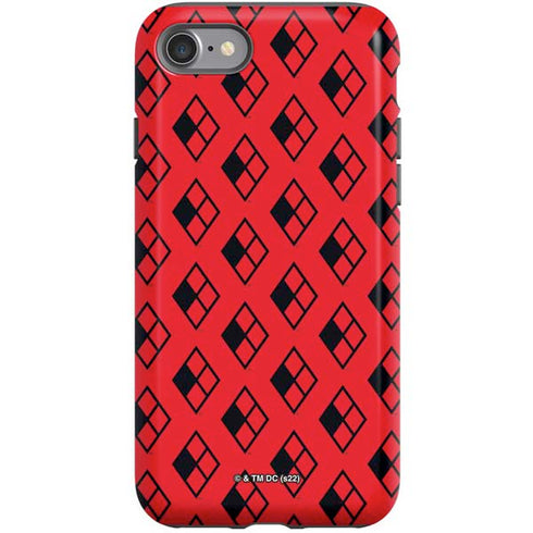 DC Comics Harley Quinn Logo Pattern iPhone SE (2nd & 3rd Gen) Pro Case
