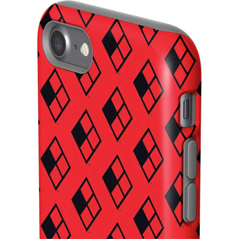 DC Comics Harley Quinn Logo Pattern iPhone SE (2nd & 3rd Gen) Pro Case