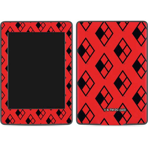DC Comics Harley Quinn Logo Pattern Amazon Kindle Skin