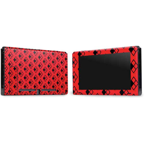 DC Comics Harley Quinn Logo Pattern Nintendo Switch Bundle Skin