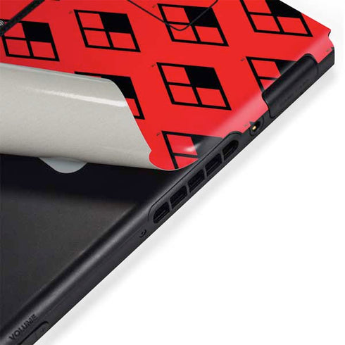DC Comics Harley Quinn Logo Pattern Nintendo Switch Bundle Skin