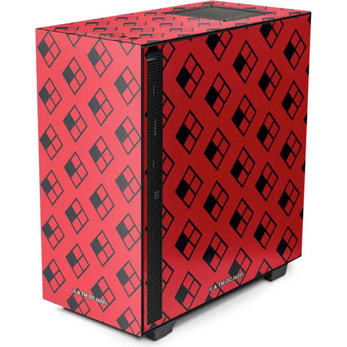 DC Comics Harley Quinn Logo Pattern NZXT H510 Compact ATX Mid-Tower Case Skin