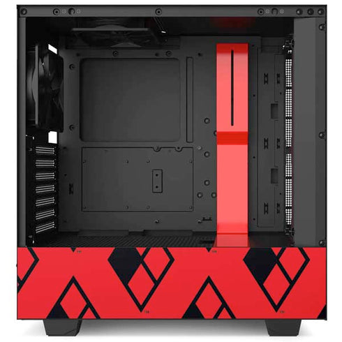 DC Comics Harley Quinn Logo Pattern NZXT H510 Compact ATX Mid-Tower Case Skin