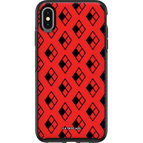 DC Comics Harley Quinn Logo Pattern Otterbox Symmetry iPhone Skin