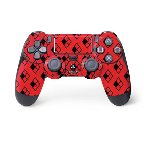 DC Comics Harley Quinn Logo Pattern PS4 Controller Skin