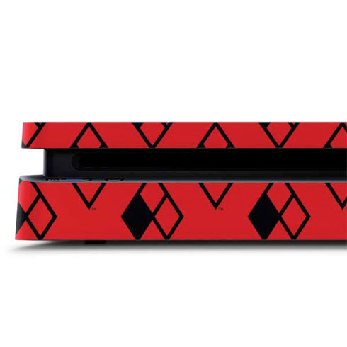 DC Comics Harley Quinn Logo Pattern PS4 Slim Skin