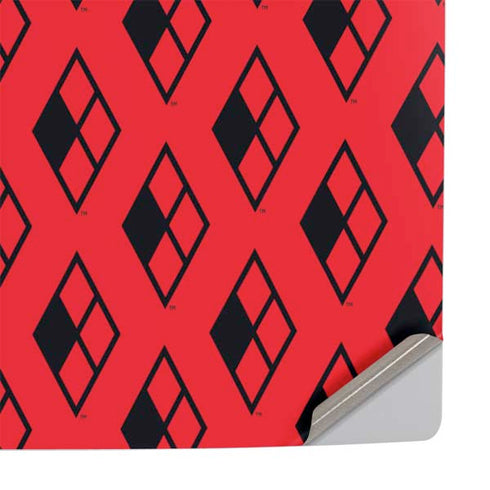 DC Comics Harley Quinn Logo Pattern PS5 Console Skin