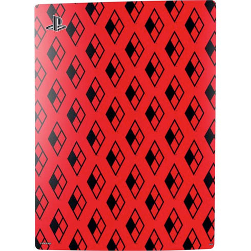 DC Comics Harley Quinn Logo Pattern PS5 Digital Edition Console Skin