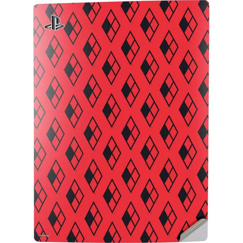 DC Comics Harley Quinn Logo Pattern PS5 Digital Edition Console Skin