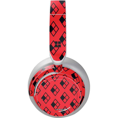 DC Comics Harley Quinn Logo Pattern Surface Headphones Skin