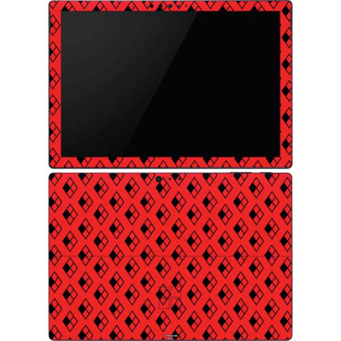 DC Comics Harley Quinn Logo Pattern Surface Pro 6 Skin