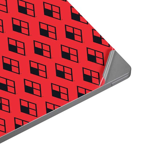 DC Comics Harley Quinn Logo Pattern Universal Laptop 12in (9.8 x 6.8in) Skin