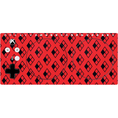 DC Comics Harley Quinn Logo Pattern Xbox Adaptive Controller Skin
