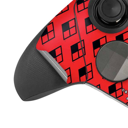 DC Comics Harley Quinn Logo Pattern Xbox Elite Wireless Controller Series 2 Skin