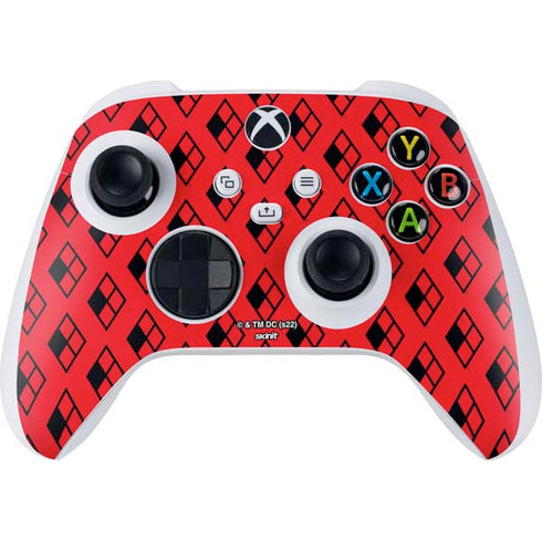 DC Comics Harley Quinn Logo Pattern Xbox Series S Controller Skin