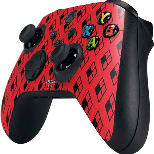 DC Comics Harley Quinn Logo Pattern Xbox Series X Controller Skin