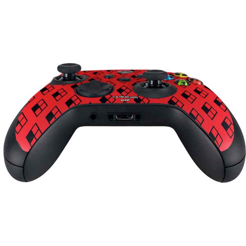 DC Comics Harley Quinn Logo Pattern Xbox Series X Controller Skin