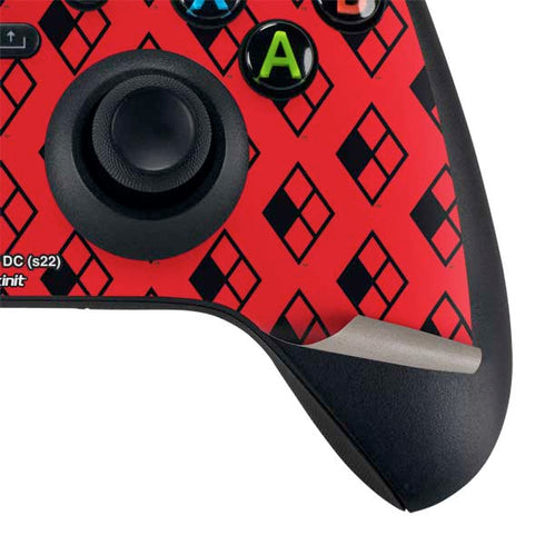 DC Comics Harley Quinn Logo Pattern Xbox Series X Controller Skin