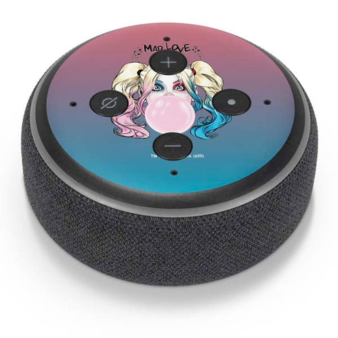 DC Comics Harley Quinn Mad Love Amazon Echo Dot Skin