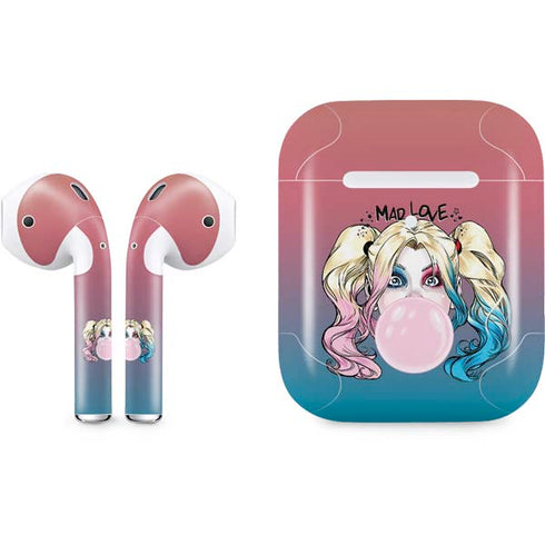 DC Comics Harley Quinn Mad Love Apple AirPods 2 Skin