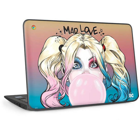 DC Comics Harley Quinn Mad Love HP Chromebook Skin